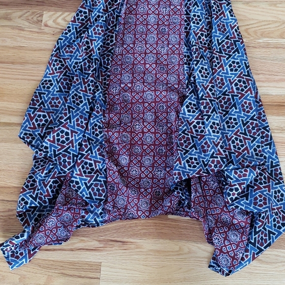 Biba 100% Cotton Printed Ajrakh Indian Dress Tunic Kurta. Chest: 36-37” Size S-M - Picture 6 of 9